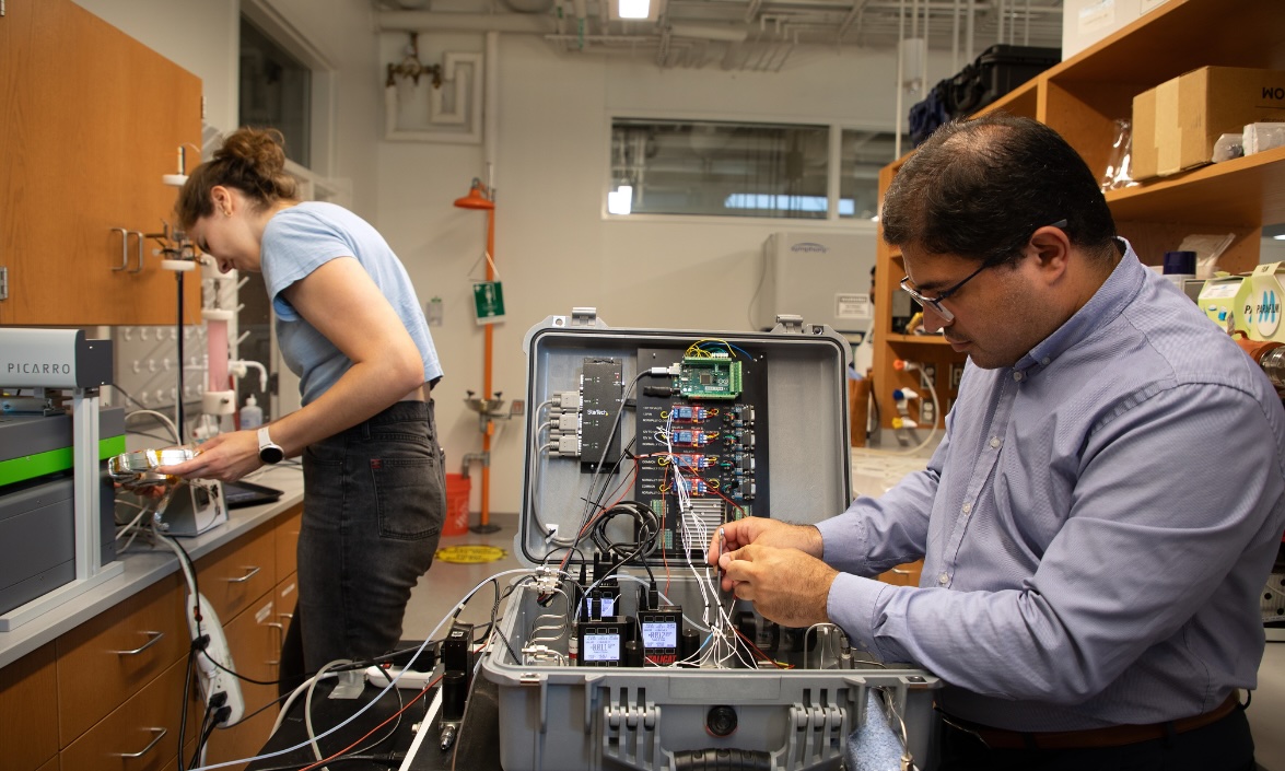 Person fixing electronic equipment